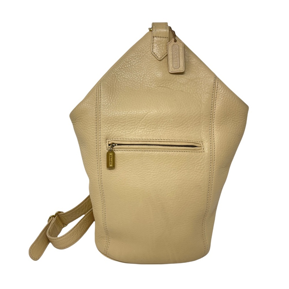 Coach Tan Leather Backpack